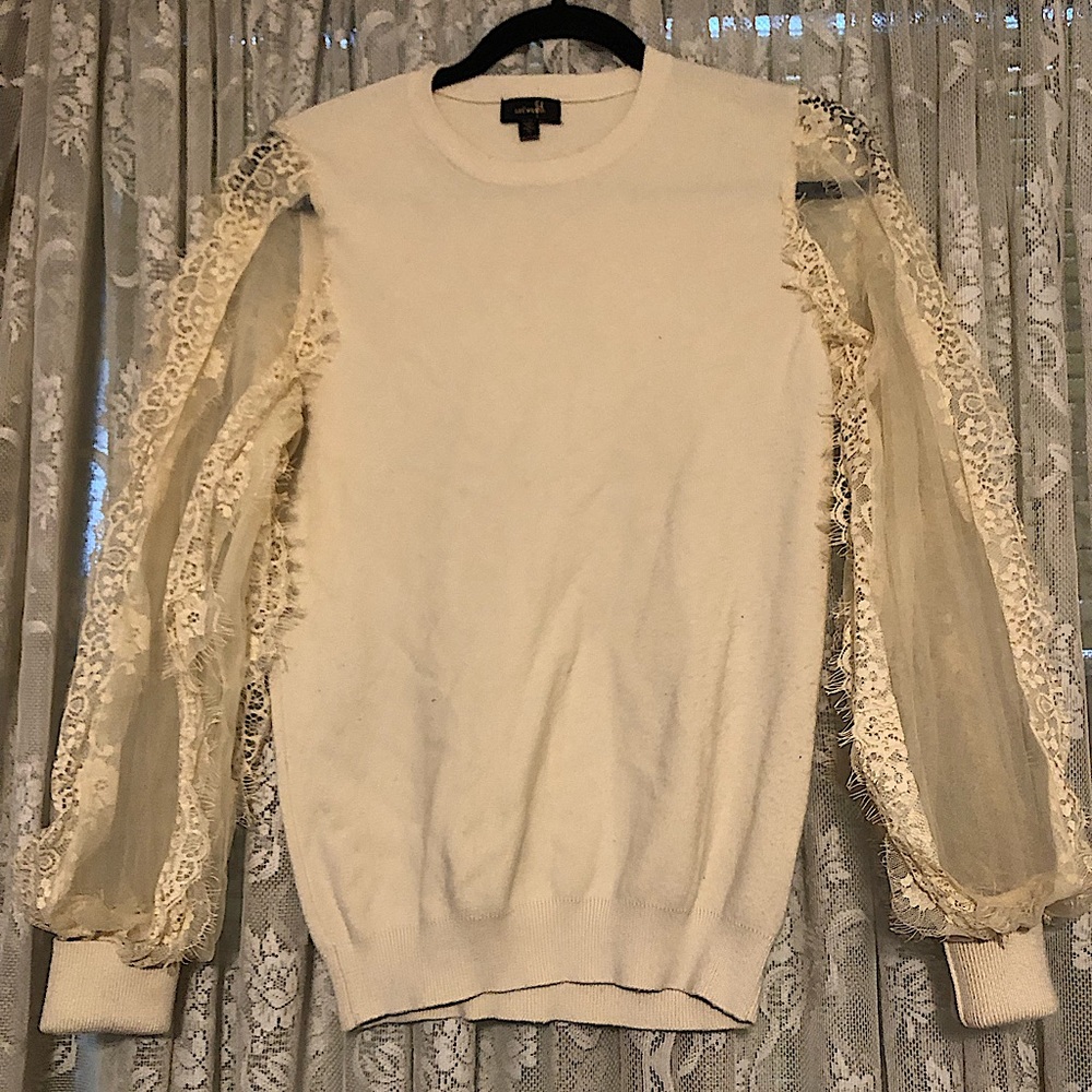 Lace long sleeve sweater